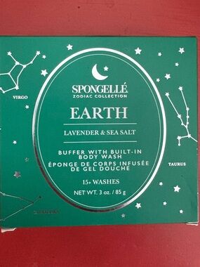 Spongellé Earth Body Wash Buffer Lavender Sea Salt | Zodiac Collection